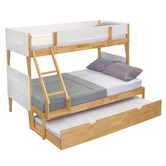 Gigi&#039;s Garden Irvine Single-Over-Double Rubberwood Bunk Bed
