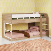 Gigi&#039;s Garden Light Timber Grace Low Line Single Bunk Bed