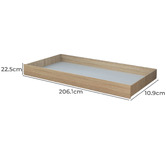 Gigi&#039;s Garden Quentin King Single Bed with Wall &amp; Tower Bookcase