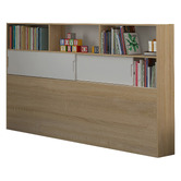 Gigi&#039;s Garden Quentin King Single Bed with Wall &amp; Tower Bookcase