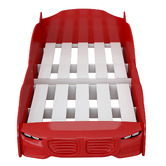 Gigi's Garden Yasin Adjustable Racing Car Bed with Long Single Mattress