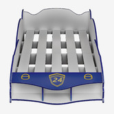 Gigi&#039;s Garden Anvha Adjustable Racing Car Bed with Mattress