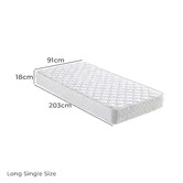 Gigi's Garden Yasin Adjustable Racing Car Bed with Long Single Mattress
