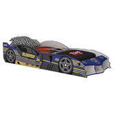 Gigi&#039;s Garden Anvha Adjustable Racing Car Bed with Mattress