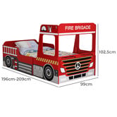 Gigi's Garden Laurence Adjustable Fire Truck Bed