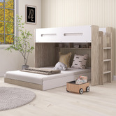 Gigi&#039;s Garden Campbell Single Over Double Bunk Bed with Shelves