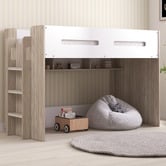 Gigi's Garden Campbell Single Loft Bed with Shelves