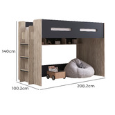 Gigi's Garden Campbell Single Loft Bed with Shelves