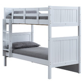 Gigi&#039;s Garden Lincoln Single Rubberwood Bunk Bed with Drawers