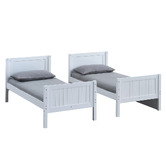 Gigi&#039;s Garden Lincoln Single Rubberwood Bunk Bed with Drawers
