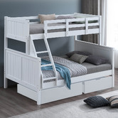 Gigi&#039;s Garden Lincoln Single Over Double Bunk Bed with Drawers