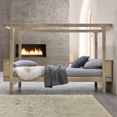Gigi's Garden Melea Single Rubberwood Convertible Bunk Bed