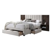 Gigi's Garden Mika Upholstered Bed Frame with Drawers