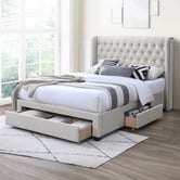 Gigi's Garden Alani Upholstered Bed Frame with Drawers