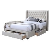 Gigi's Garden Alani Upholstered Bed Frame with Drawers