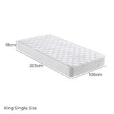 Gigi's Garden Dustin King Single Bed with Bookcase &amp; Mattress