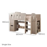 Gigi's Garden Folly Single Loft Bed with Mattress
