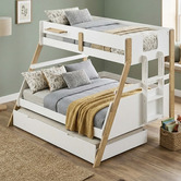 Gigi's Garden Ethan Single Over Double Bunk Bed with Single Trundle
