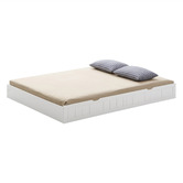 Gigi's Garden Evan Single Over Double Bunk Bed with Shelves &amp; Double Trundle