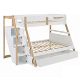 Gigi's Garden Evan Single Over Double Bunk Bed with Single Trundle