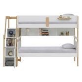 Gigi's Garden Evan Single Bunk Bed with Shelves &amp; Staircase