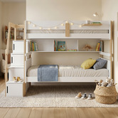 Gigi's Garden Evan Single Bunk Bed with Shelves &amp; Staircase