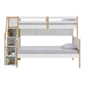 Gigi's Garden Evren Single Over Double Bunk Bed with Shelves