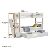Gigi's Garden Evan Single Bunk Bed with Staircase