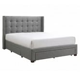 Gigi's Garden Aurel Upholstered Bed with Storage Drawers