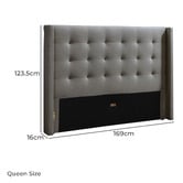 Gigi's Garden Fairfax Upholstered Queen Bedhead