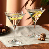 Krosno Lumi 240ml Crystalline Martini Glasses