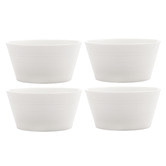 Casa Domani Casual White Evolve 10cm Porcelain Conical Bowls