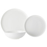 Casa Domani 12 Piece Pearlesque Fine Bone China Coupe Dinner Set