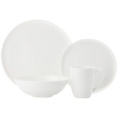 Casa Domani 16 Piece Pearlesque Fine Bone China Coupe Dinner Set