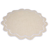 Casa Domani Banda Scallop 38cm Cotton Placemats