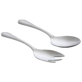 Casa Domani 2 Piece Brocade Stainless Steel Salad Serving Set