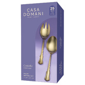 Casa Domani 2 Piece Castello Stainless Steel Salad Serving Set