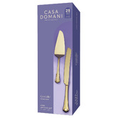 Casa Domani 2 Piece Castello Stainless Steel Cake Serving Set