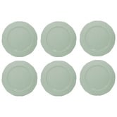 Casa Domani Florence Scalloped Rim Porcelain Dinner Plates