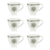 Casa Domani Rosetta 310ml Footed Mugs