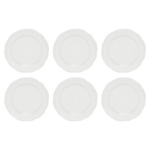 Casa Domani Florence Scalloped Rim Porcelain Side Plates