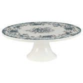 Casa Domani Rosetta Porcelain Footed Cake Stand