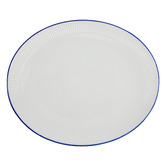 Casa Domani Cafe Blue Oval Porcelain Platter