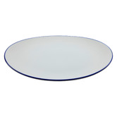 Casa Domani Cafe Blue Oval Porcelain Platter