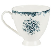 Casa Domani Rosetta 310ml Footed Mugs