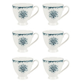 Casa Domani Rosetta 310ml Footed Mugs