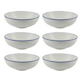 Casa Domani Cafe Blue Porcelain Coupe Bowls