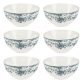 Casa Domani Rosetta Porcelain Coupe Bowls