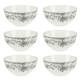 Casa Domani Rosetta Porcelain Coupe Bowls