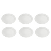 Casa Domani Florence Scalloped Rim Porcelain Oval Plates